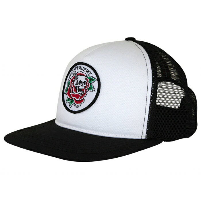 Rakuten - 【CAP/ 帽子/ スケートボード】【送料無料】INDEPENDENT (インディペンデント )DRESSEN SKULL ROSE SNAPBACK HATWHITE / BLACK