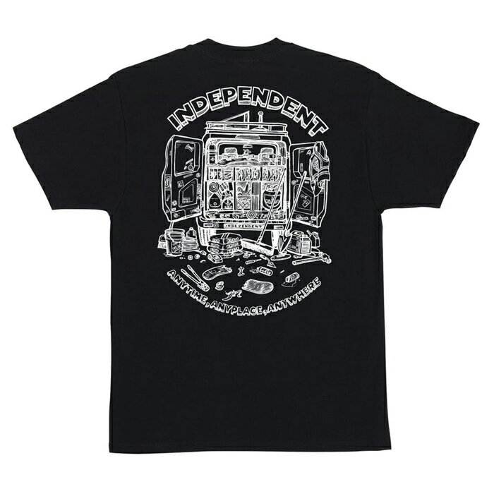 Rakuten - 【スケートボード / Tシャツ】【送料無料】INDEPENDENT (インディペンデント) ANYTIME ANYPLACE ANYWHERE T-SHIRTS / BLACKスケートボード / アパレル
