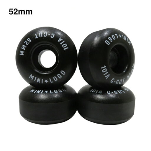 【スケボーウィール/スケートボード】MINILOGO(ミニロゴ) C CUT WHEEL BLACK 101A 52mm ウィール 【スケボーウィール/スケートボード】MINILOGO(ミニロゴ) C CUT WHEEL BLACK 101A 52mm ウィール