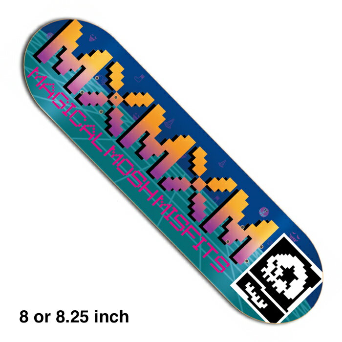 【スケボー/スケートボードデッキ】MAGICAL MOSH MISFITS (マジカル・モッシュ・ミスフィッツ) MxMxM GAME DECK ORANGE 8" or 8.25"インチ DEEP CONCAVE / DECK