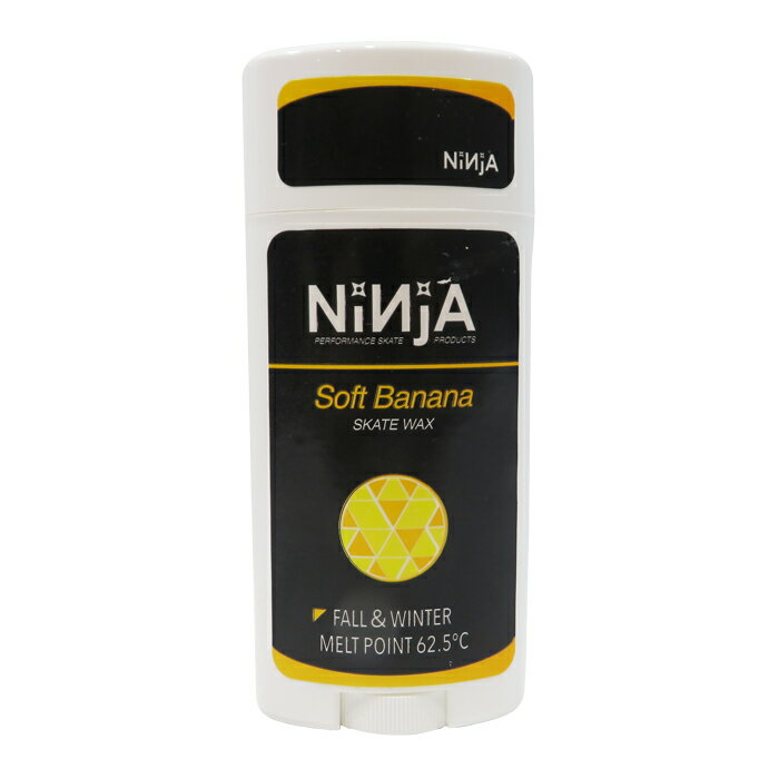 【ワックス/スケートボード】 NINJA BEARINGS(ニンジャ・ベアリング) NINJA SKATE WAX / SOFT BANANAス..