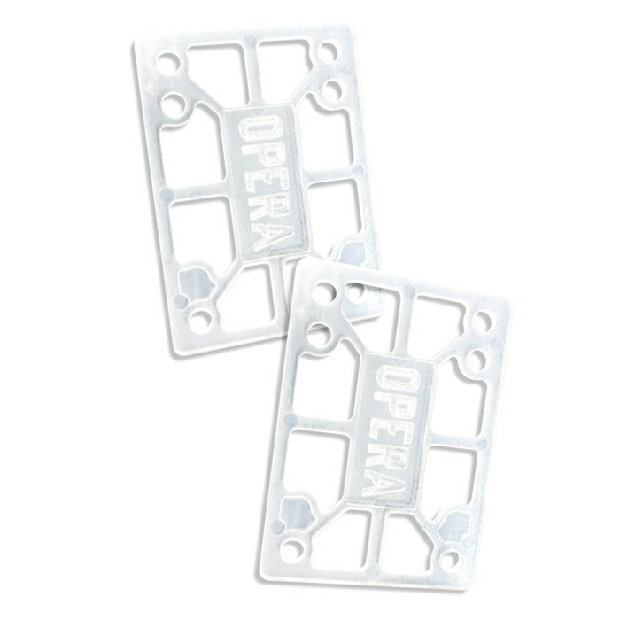 Rakuten - 【ライザーパッド/ スケボー/スケートボード】OPERA SKATEBOARDS (オペラ・スケートボード)RISER PADS / CLEAR1/8