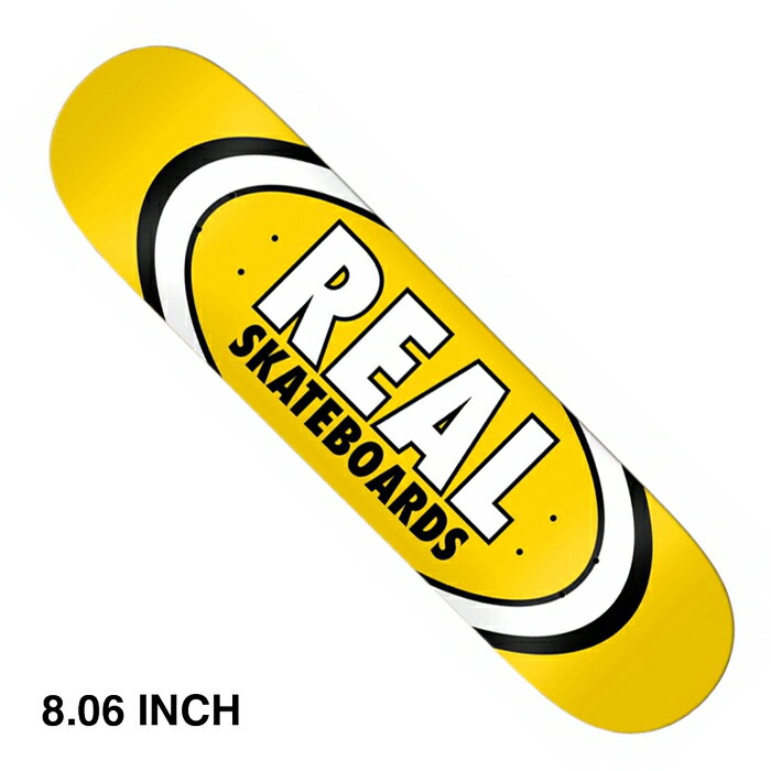 【スケートボード/スケートボード】【送料無料】REAL SKATEBOARDS(リアル・スケートボード)CLASSIC OVAL8.06"×31.8"インチスケートボードパーツ/デッキ