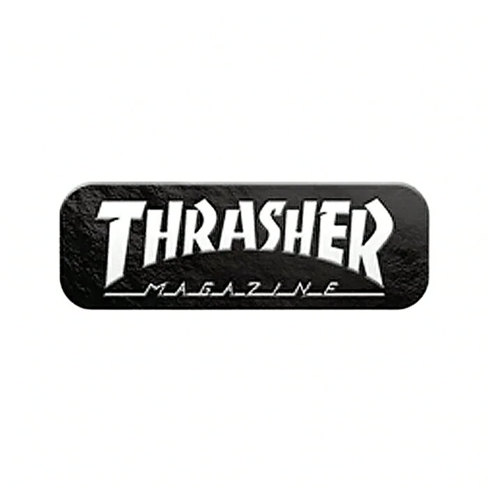 世界一のスケートボードメディア"THARSHER MAGAZINE"（スラッシャー・マガジン） クラシックなカンパニーロゴのピンズです。 Size : 3.8cm × 1.3cm 注意：モニターの発色の具合によって実際のものと色が異なる場合がございます。THRASHER MAGAZINE / MAG LOGO PIN