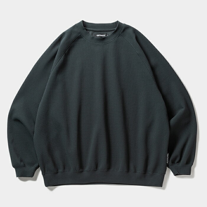 Rakuten - 【THERMAL / スケートボード】【送料無料】 TIGHTBOOTH (タイトブース) WAFFLE CREW KNIT / FORESTスケートボード / アパレル / サーマル