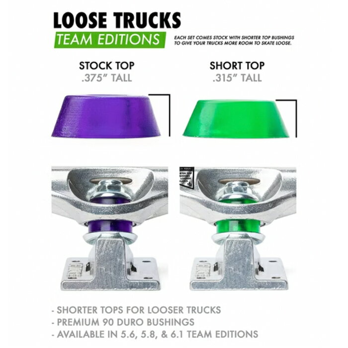 �ڥȥ�å� /�������ȥܡ��ɡۡ�����̵����VENTURE TRUCKS(�٥���㡼���ȥ�å�)POLISHED LOOSE TEAM EDITIONS5.6 HIGH / �б��� : 8.2