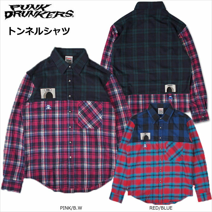 【送料無料】PUNK DRUNKERS(パンクドランカーズ) /トンネルシャツ