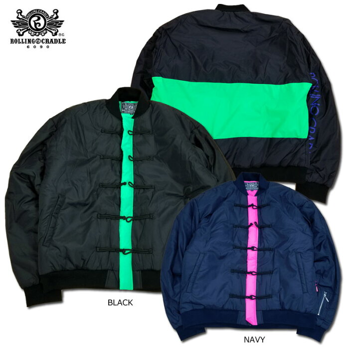 【SALE】【ロリクレ】ROLLING CRADLE（ローリングクレイドル）/NEON BOMBER JACKET /ボンバージャケット/MA-1