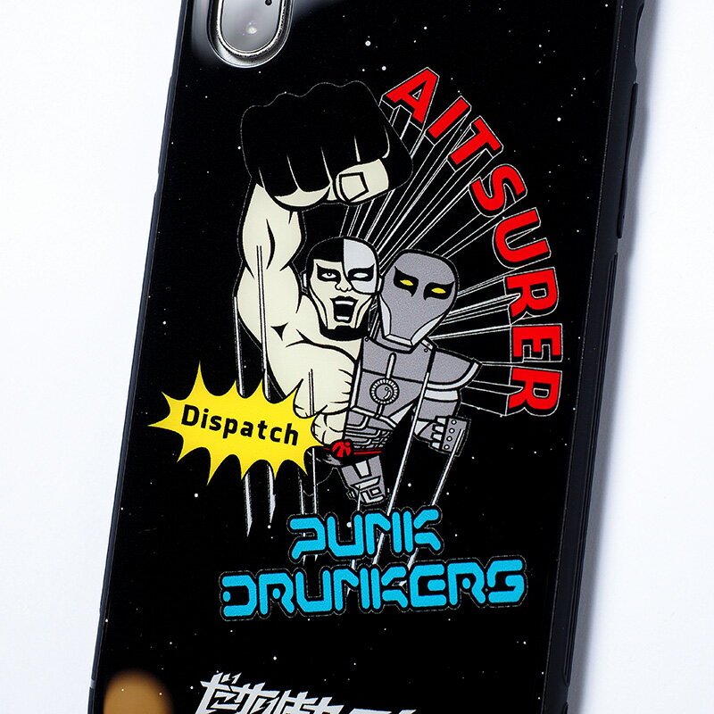 【予約】【受注生産】PUNK DRUNKERS(パンクドランカーズ)/TEMPERED GLASS iPhone CASE［アイツラー］/iPhone7/8/SE2、iPhoneX/XS、iPhoneXSMax、iPhoneXR、iPhone11、iPhone11Pro用
