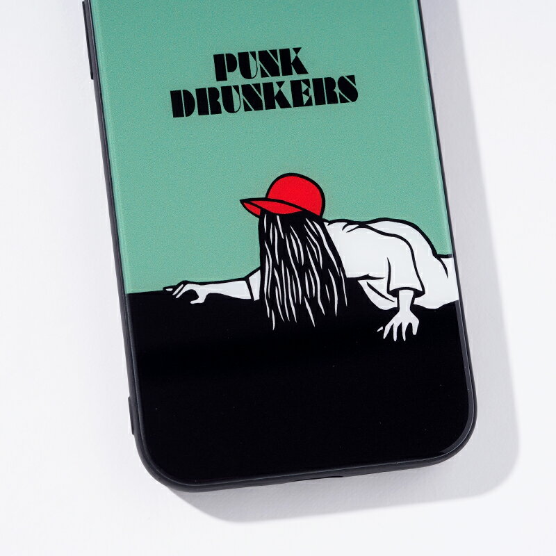 【受注生産】PUNK DRUNKERS(パンクドランカーズ)/TEMPERED GLASS iPhone CASE［女］/iPhoneのみ