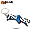 THRASHER(XbV[)/mSANTA CRUZxTHRASHERnSCREAMING LOGO KEYCHAIN/o[L[z_[