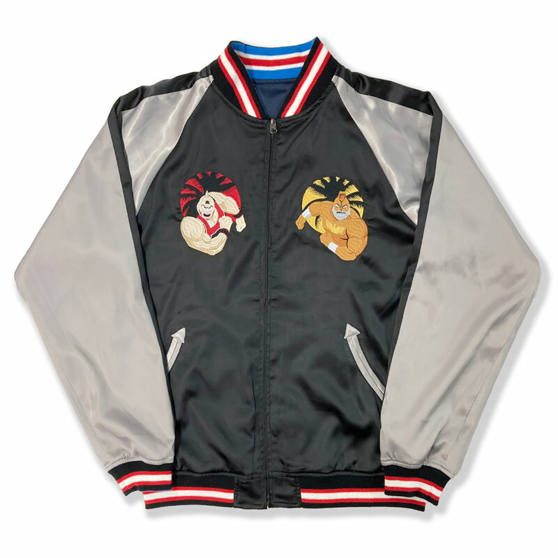 【キン肉マン】45周年スカジャン（キン肉マン）/ リバーシブル/ 総刺繍/ KINNIKUMANIA COLLECTION/キン肉マニア・コレクション