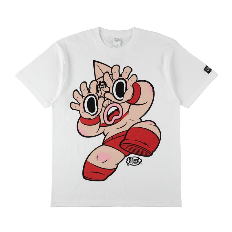 【予約】【2026年6月発売予定】【キン肉マン】キン肉マン×GRAPE BRAIN GBスグル T-shirt（ホワイト）/FIVESTAR TOY/ファイブスタートイ/半袖Tシャツ