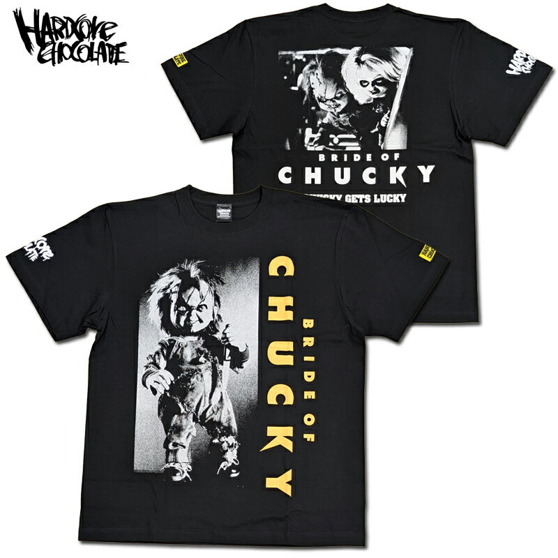 HARDCORE CHOCOLATE（ハードコアチョコレート）/［CHUCKY×ハードコアチョコレート］チャッキーの花嫁（ウェディングブラック）/半袖Tシャツ