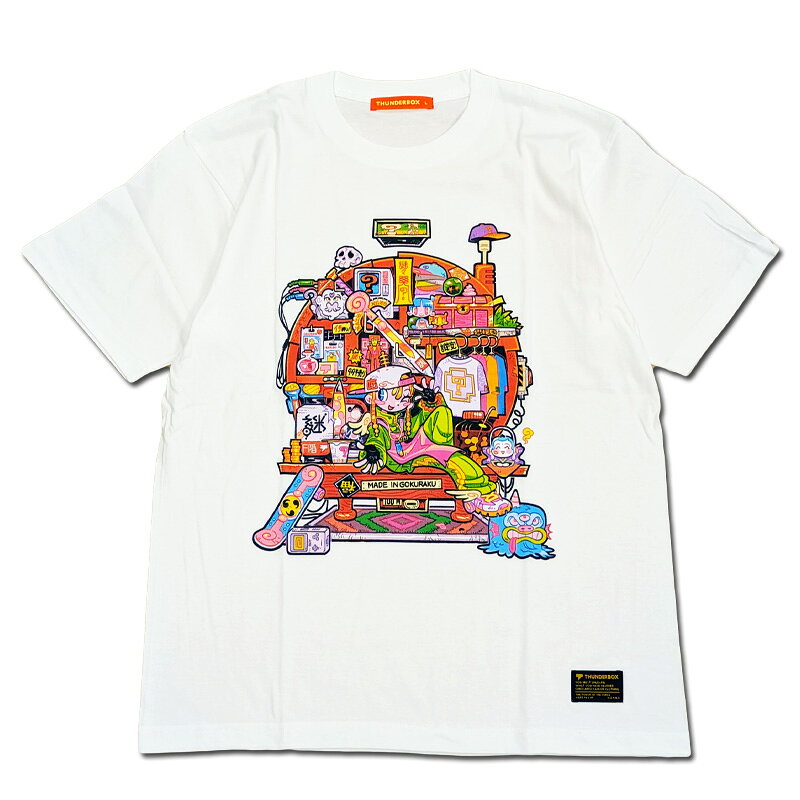 THUNDERBOX（サンダーボックス）/謎の店〜メイドイン極楽店〜TEE［WHITE］/半袖Tシャツ