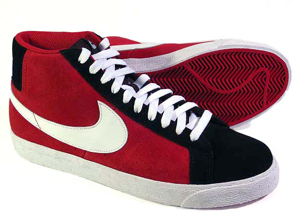 �ڥݥ����10�ܡ�NIKEBLAZERSB/611[VARSITYRED&times;WHITE-BLACK]