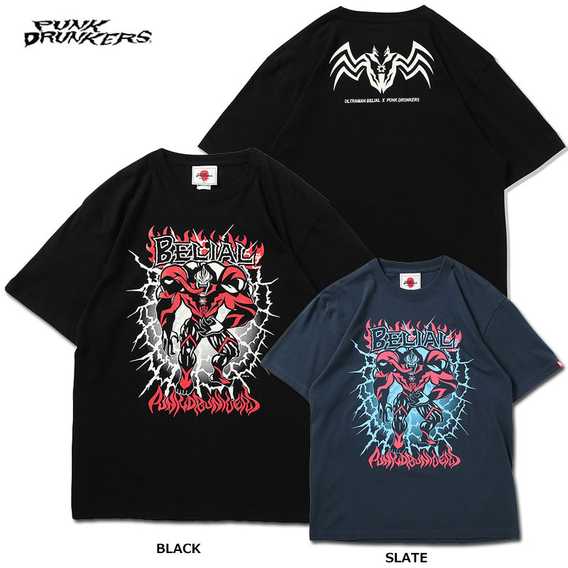 乐天商城 - PUNK DRUNKERS(パンクドランカーズ)/［PDS×円谷プロ］ウルトラマンベリアル TEE/ REVIVAL