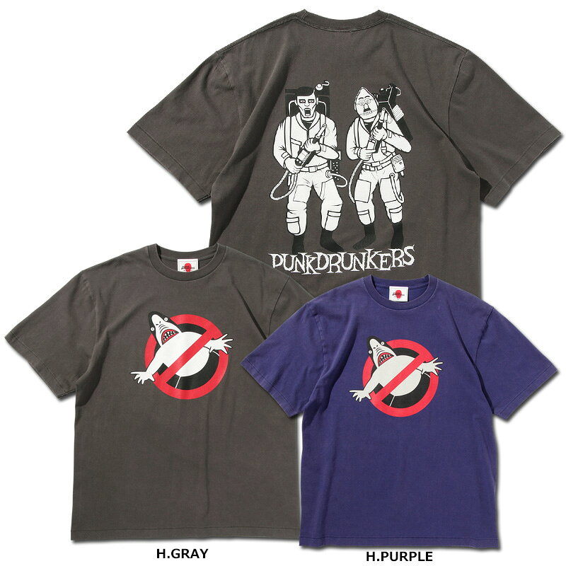 乐天商城 - 【予約】PUNK DRUNKERS(パンクドランカーズ)/鮫人バスターズTEE /2026年7月下旬入荷予定