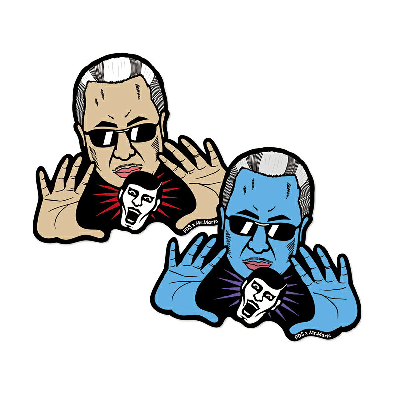 乐天商城 - 【予約】PUNK DRUNKERS(パンクドランカーズ)/ ［PDSxMr.マリック］ステッカー / きてます /2026年5月下旬入荷予定