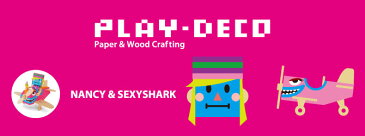 プレイデコ(PLAY-DECO)NANCY & SEXYSHARK インテリア 工作 グッドデザイン賞 おもしろ雑貨 日本製★【ネコポス対応】