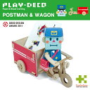 ギフト対応について 品名 プレイデコ（PLAY-DECO） POSTMAN & WAGON ポストマン＆ワゴン サイズ パッケージサイズW300×H150mm 素材 木・紙 内容物 ・スケルトン ・テクスチャ ・作り方説明書 生産国日本 その他 ※対象年齢12歳以上 ※小さな部品がありますので、3歳以下の小さなお子様には与えないでください。 POSTMAN & WAGON （ポストマン＆ワゴン） 街の人とはみんなともだち。話しこみすぎて、いつも届けるのが遅くなってしまう… 人形と三輪ワゴンのセットです。ワゴンは小物入れとして使ってもOK。 お子様でも簡単に作れる、木とクラフトの工作キット。 木で作られた丈夫な骨組に、紙で作られたスキンを取り付けて作るインテリアクラフト。2つの素材から作られる、いままでになかった工作キットです。 様々な種類があるのでシリーズでそろえて飾るのも楽しいです。 スキンは取り外しできるので、スキンを自作すればあなただけのオリジナルのキャラクターも作れます。 label：PLAY-DECO（プレイデコ） 2011年グッドデザイン賞 子供から大人まで誰でも楽しい。木と紙を組み合わせて作るインテリア工作シリーズ、PLAY-DECO。ノリもはさみも使わずに、お部屋をにぎやかに彩る人形たちが簡単に組み立てられる木と紙の融合した工作トイ、インテリアクラフトです。 手足が自在に動きますので、ポーズをつけてかざったり、乗り物にのせることもできます。基本キットでももちろん楽しんでいただけますが、PLAY-DECOの真骨頂はカスタマイズにあります。 基本キットのテクスチャにデコレーションしたり、無料のテクスチャをダウンロードすることもできます。 manufacturer：twelvetone 由来は音楽にあります。 音楽は高低の違いを除けば、全て12種類の音階からできています。そのシンプルな要素から無限に音楽が創りだされていくように、私たちのもの作りにおいても、素材や技術のシンプルな本質を常に意識しながら人々の心に響くものを作っていくことを心がけています。 ギフト対応について 関連キーワード： インテリア/工作/クラフト/木製/キット/かわいい/おすすめ/おしゃれ/お洒落/オシャレ/人気/子供/子ども/キッズ/カード/ネコポス便/デザイン/グッドデザイン/おもしろ雑貨/雑貨/文具/送料無料/ポイント 倍/12TONE/12トーン/トゥエルブトーン/twelvetone/Takashi Tsunoda/Eri Tsunoda/角田崇&nbsp; &nbsp; &nbsp; &nbsp; &nbsp; &nbsp; &nbsp; &nbsp;