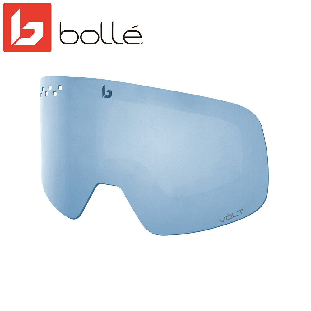 Bolle（ボレー）のスキーゴーグル「NEVADA（ネバダ）」専用スペアレンズです。 搭載されている「VOLT」は、BolleがAIを活用して開発したハイコントラストレンズテクノロジー。 雪山では雪面全体が白く見えやすく、凹凸や地形の変化を判断しにくくなることがあります。 VOLTレンズは、色やコントラストを強調することで、雪面や周囲の状況をより把握しやすい視界へ導きます。 ■ 晴天時に適したVOLT ICE BLUE レンズはピンク系のベースカラーにブルーのミラーコートを施したVOLT ICE BLUE 可視光線透過率は16％で、強い日差しのある晴天時に適しています。 眩しさを抑えながら、VOLTならではのハイコントラストな視界を実現。 快晴のゲレンデや日差しが強いコンディションで活躍します。 ■ 雪面を見やすくするハイコントラストレンズ スキーでは、雪面の凹凸、斜面の変化、ラインなどを素早く確認することが重要です。 VOLTレンズは単純に視界を暗くするだけではなく、色彩とコントラストを強調するよう設計されています。 雪面の状況をより認識しやすくし、滑走時の視認性をサポートします。 ■ 天候に合わせてレンズを交換 ゴーグルは天候によって適したレンズが異なります。 晴天用レンズをスペアとして用意しておけば、朝は曇っていて午後から晴れるなど、ゲレンデの天候変化にも対応しやすくなります。 NEVADAを使用している方の交換用・予備用レンズとしておすすめです。 商品仕様 ブランド：Bolle / bolle / ボレー 対応モデル：NEVADA / ネバダ 商品：スキーゴーグル用スペアレンズ 型番：BA508012 レンズ：VOLT ICE BLUE / ボルトアイスブルー ベースカラー：ピンク系 ミラー：ブルーミラー 可視光線透過率：16％ カラー強調：29％ 推奨コンディション：晴天