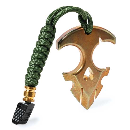 基本素材は銅を使用しています。 スカルのような、いかりのようなお洒落なデザインです。 カラーはコッパーゴールドの1種類です。 グリーンの紐が付いています。 ※ 商品によってはサイズ・重量・塗装具合に多少違いがある場合があります。 ※ キズ汚...