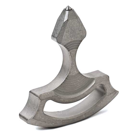 素材にチタン合金を使用しています。 チタン合金は軽くて強く、そしてサビにくい特徴を持っています。 先端が尖ったデザインです。 カラーはシルバーです。 ※ 商品によってはサイズ・重量・表面仕上げに多少違いがある場合があります。 ※ キズ汚れが...