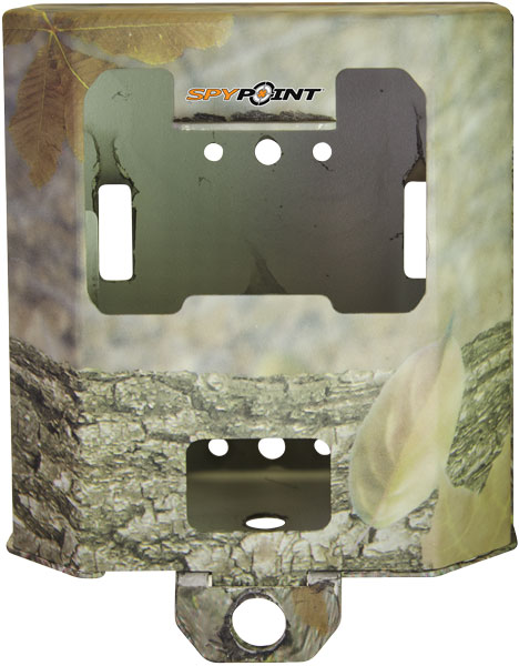 ケース内のカメラは商品に含まれません セキュリティボックス SB-FORCE SB-FORCEセキュリティボックスはスパイポイント社のFORCE-11D専用ケースです。 カメラ本体を盗難やダメージから保護するセキュリティボックスSB-FORCEは先端直径が約10mmのワイヤーロック(CL-6FT)を 一緒に使用するとカメラケースと共締め出来ますのでお勧めです。 カモのみ在庫しています。 トレイルカメラ機能比較一覧 トレイルカメラオプション一覧