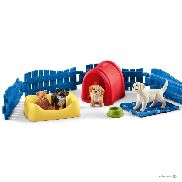 Schleich (シュライヒ)仔犬の遊び場 42480【全商品・全在庫】【正規品】【まとめ買いで送料無料】