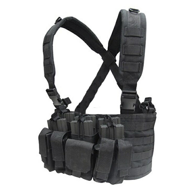 ● コンドル タクティカルギア MCR5 ブラック OPS チェストリグ MOLLE モジュラー ベスト CONDOR【送料無料】●●