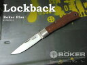 ●● ボーカー プラス 01BO185 ロックバック/ブビンガ 折り畳みナイフ ,BOKER Plus Lockback Bubinga【レターパック便送料無料...