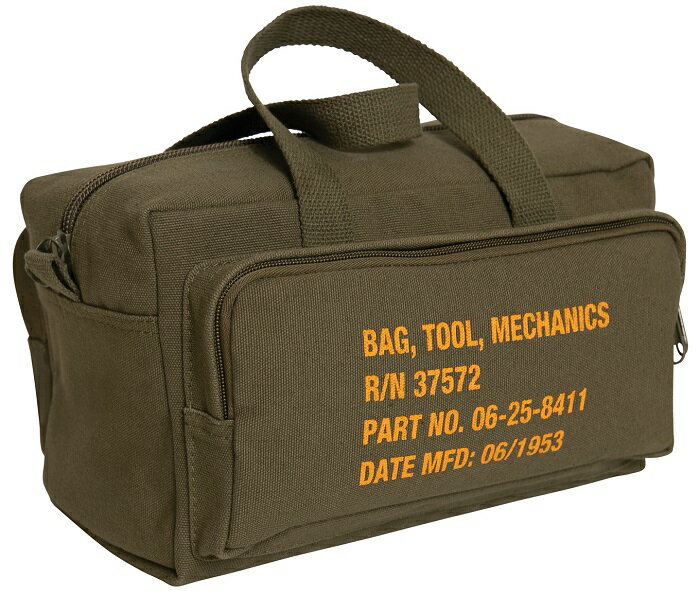●● ロスコ/ステンシル付き 9114 OD GIタイプ メカニック ツールバッグ Rothco G.I. Type Mechanics Tool Bag【日本正規品】【送料無料】