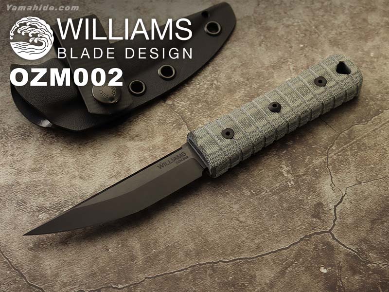 ウィリアムズ BD OZM 002 オソラクヅクリ ミニ カイケン 3.5 ブラック シースナイフShobu Zukuri WILLIAMS BLADE DESIGN