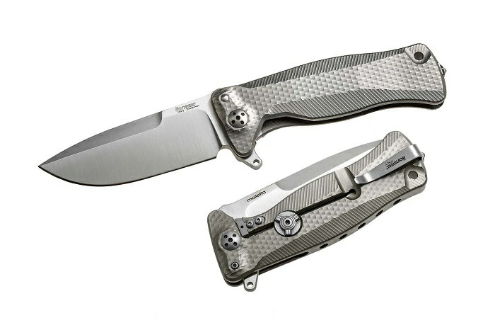 ライオンスチール SR11G EDC 折り畳みナイフ スレイプナー鋼/グレーチタン ハンドル lionSTEEL knife