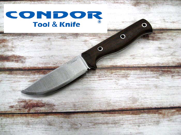  コンドル/ツール&ナイフ CTK3900-4.5HC スワンプ ロンパー ナイフ 1075鋼 ウォールナット ウッドハンドル CONDOR Swamp Romperミリタリー アウトドア キャンプ サバイバル サバゲー