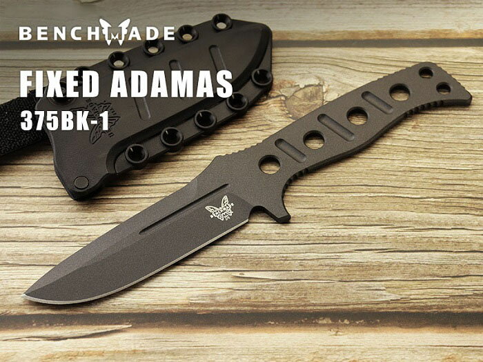 ベンチメイド 375BK-1 フィクスド アダマス ブラック シースナイフ BENCHMADE Fixed Adamas Black coating【日本正規品】