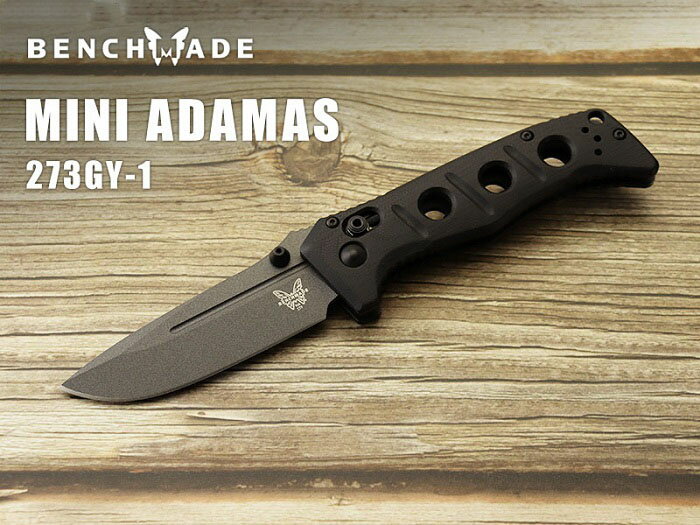 ●● ベンチメイド 273GY-1 ミニ アダマス グレイ-ブラック 折り畳みナイフ ,BENCHMADE Mini Adamas GRAY coating