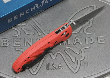 ベンチメイド 551-ORG-S30V グリップティリアン シルバー直刃 ,オレンジハンドル 折り畳みナイフ ,BENCHMADE Griptilian【日本正規品】