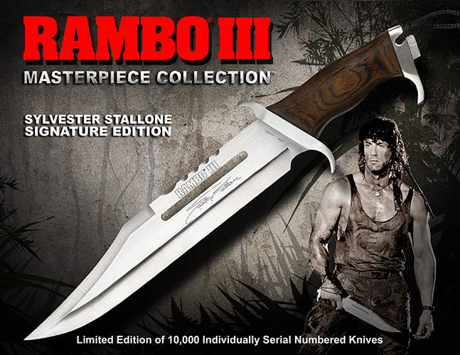 ●● 新型 ランボー 3/RAMBO III シグネイチャー サバイバルナイフ RB3 シルベスター・スタローンサイン入り 10000本限定品 1