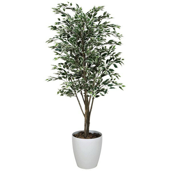 インテリア グリーン 造花 枯れない 観葉植物 大きい 大型 インテリアグリーン 開店祝い ベンジャミン フェイクグリーン 植物 フェイク 人工観葉植物 光触媒 リビング おしゃれ ベンジャミンツリー斑入り 高さ160cm アートグリーン 消臭 新築祝い アジアン お手入れ不要