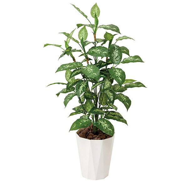 フェイクグリーン イミテーショングリーン 観葉植物 人工観葉植物 光触媒 オフィス インテリアグリーン インテリア 植物 大型 アートフラワー 消臭 光触媒造花 枯れない 造花 抗菌 ロビー 新築祝い ギフト エントランス 玄関 ディフェンバキア1.1 高さ110cm お手入れ不要