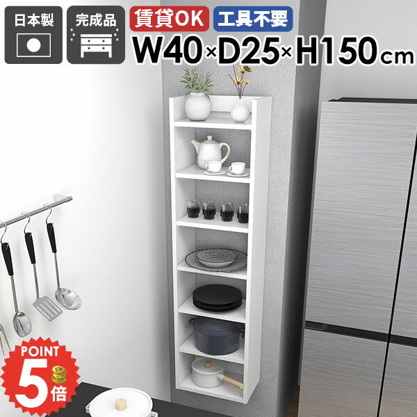 乐天商城 - ウォールラック 完成品 壁面収納 ぬいぐるみ棚 薄型 オープンラック 縦 石膏ボード 省スペース 細い 吊り戸棚 洗面台 壁に付けられる家具 おしゃれ ピン取付 脱衣所 洗面所 吊戸棚 壁掛け棚 北欧 すきま収納 賃貸 飾り棚 ウォールシェルフ 【Miraiスキマ/4025150/nail】 ●