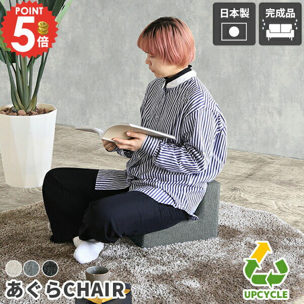 あぐら座椅子 座椅子 あぐらチェア ミニ座椅子 おしゃれ コンパクト ざいす 固め 腰痛対策 省スペース ひとりがけチェア あぐら椅子 一人掛けチェア 北欧 1人掛け 背もたれあり ロータイプ 負担軽減 シンプル リビング 1人がけ 完成品 日本製 【SPSあぐらチェア】 △
