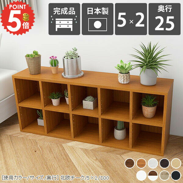 本棚 カラーボックス 横長 書籍棚 完成品 コミックラック 大容量 奥行き25cm 5列 横置き おしゃれ 二段 単行本 奥行25cm ロータイプ 漫画収納 背の低い 絵本棚 漫画 低い 3段 A4 デスク下 収納ボックス まんが 木製 低ホルムアルデヒド a4 2段棚 シェルフ 日本製 子ども ☆