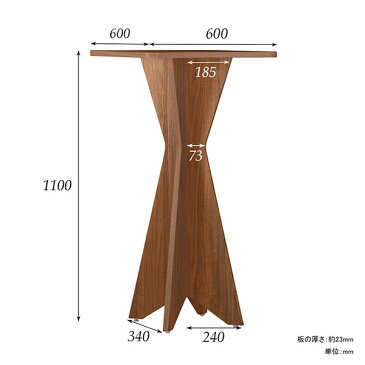 カウンターテーブル 幅60cm 高さ110cm バーカウンター 自宅 ハイテーブル 丸 ハイカウンター スタンディングデスク カフェテーブル ハイタイプ 北欧 ハイカウンターテーブル バーテーブル ダイニングテーブル おしゃれ バーカウンターテーブル 1人掛け 1人用 2人 SQR6060110