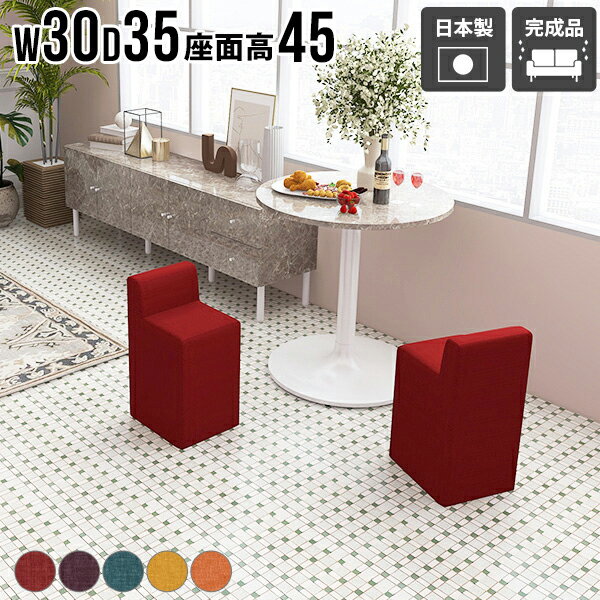 スツール 背もたれあり おしゃれ コンパクト 椅子 いす ひとりがけチェア かわいい チェア 省スペース リビングチェア 1人がけ 北欧風 ダイニングチェア 1人掛け椅子 カフェ 玄関 一人用 1人掛け 待合室 イス ソファ スツールベンチ 座面高45cm 完成品 【ChairSpitz450】 □