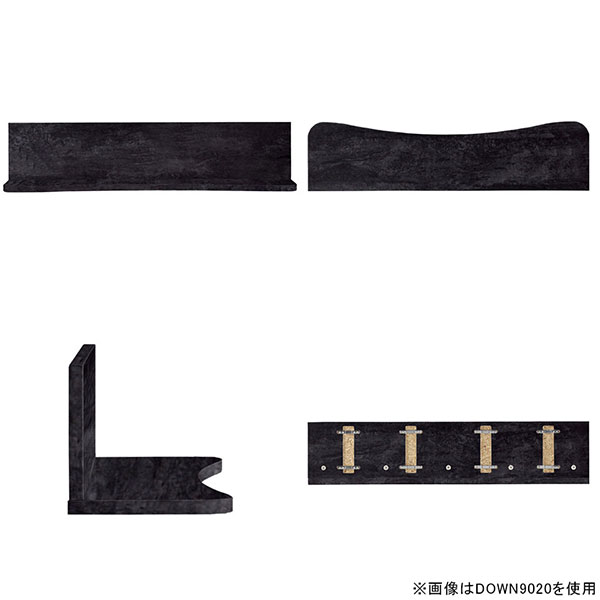 壁掛け 棚 ウォールラック 壁面ラック ウォールシェルフ 石膏ボード DIY キッチン 台所 壁掛けラック 壁掛け棚 写真立て置き 賃貸 大理石風 食器棚 アーネ 大理石柄 壁につける棚 壁面収納 洗面所 飾り棚 トイレ 収納棚 賃貸取り付け 収納 本棚 【幅90cm奥行20cm/down型】 △ arne-interior-10081045 1cmオーダー家具 arne(アーネ) サンプル画像3