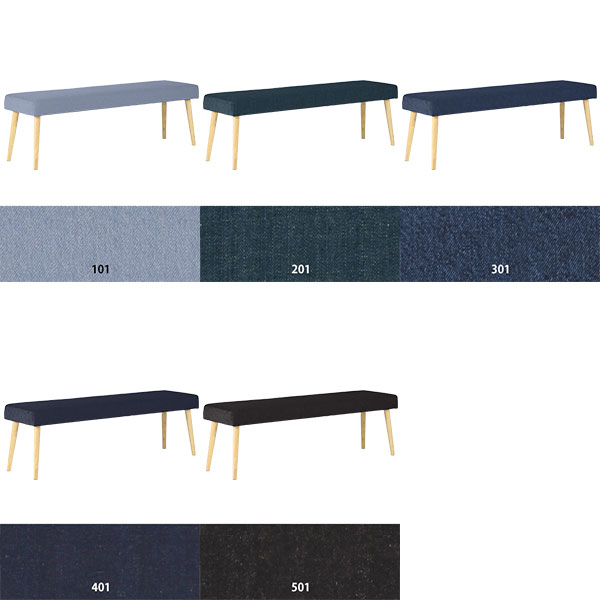 ダイニングベンチ 150cm ダイニングチェア ベンチチェア 木製 おしゃれ 単品 ダイニング ベンチソファー 疲れにくい ベンチ 北欧 背もたれなし 2人がけ リビングベンチ 1脚 2人用 3人用 アームレス 3人 2人掛け 固め 玄関ベンチ 3人掛け ベンチソファ 幅150cm デニム生地 □ [2]