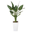 フェイク W ストレチア 観葉植物 高さ130cm 植物 グリーン 光触媒 人工植物 人工観葉植物 消臭 インテリア 人工 イミテーショングリーン フェイクグリ...
